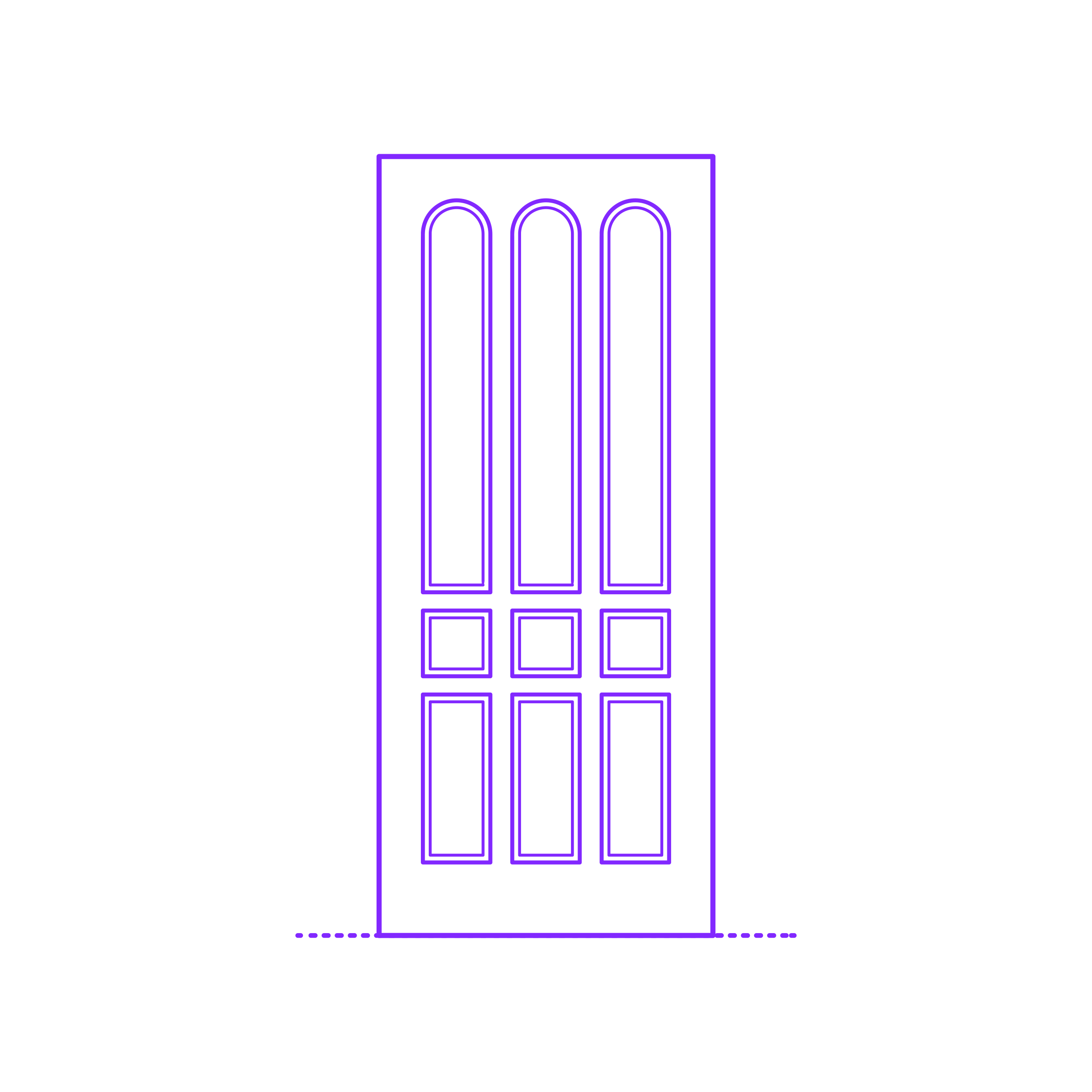 Buildings Exterior Doors Solid Entry Door Vertical 9 Panels Arches Stencil Svg Design File Free Vectors